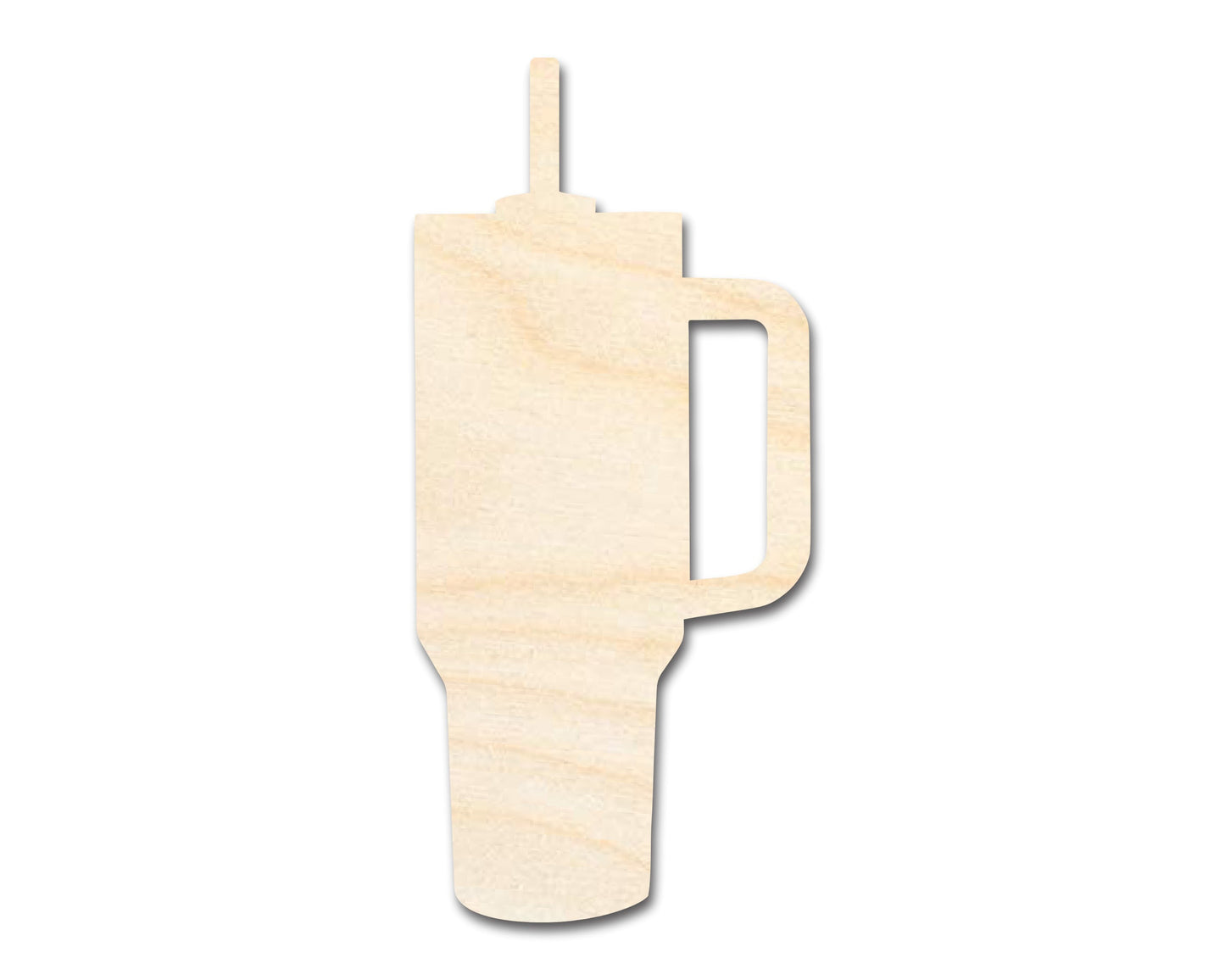 Unfinished Tumbler Silhouette | DIY Craft Cutout | up to 46" DIY