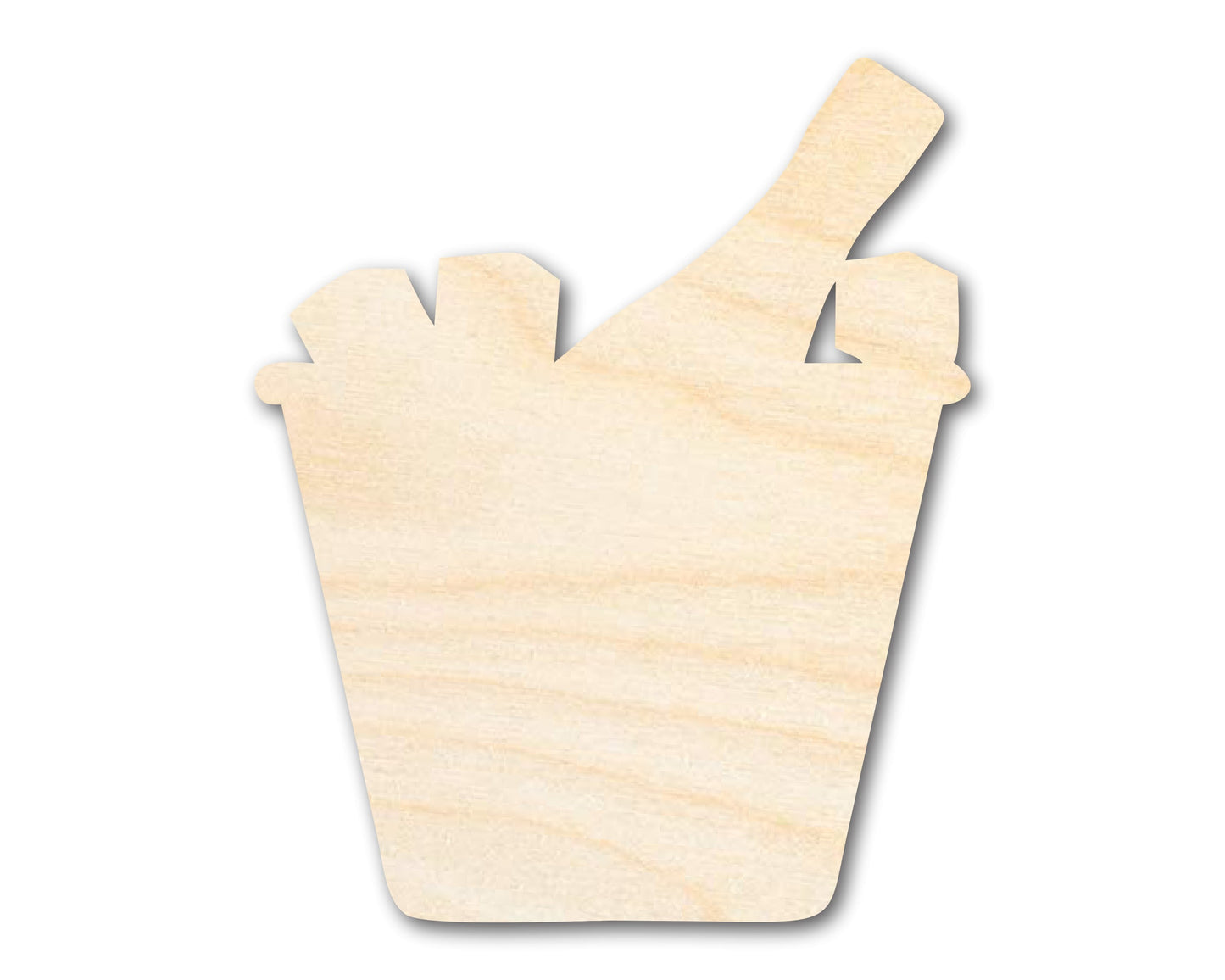 Unfinished Champagne Bucket Silhouette | DIY Craft Cutout | up to 46" DIY