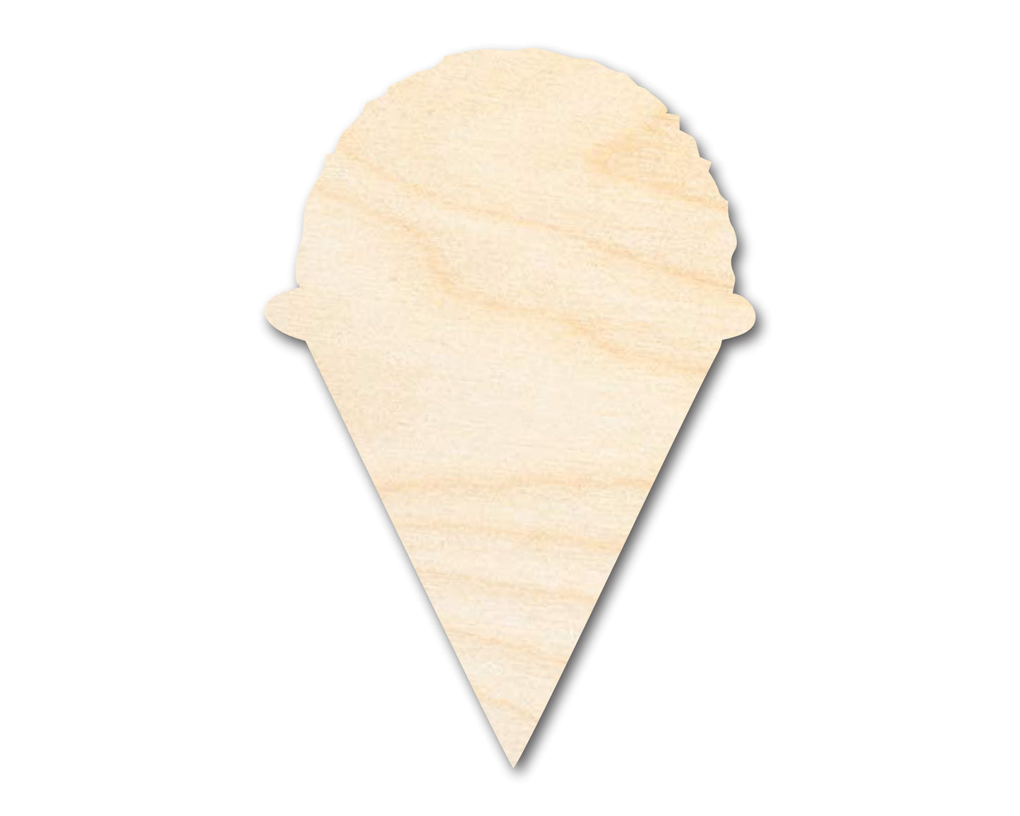 Unfinished Snow Cone Shape | DIY Craft Cutout | up to 46" DIY