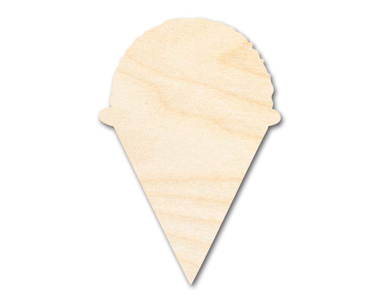 Unfinished Snow Cone Shape | DIY Craft Cutout | up to 46" DIY