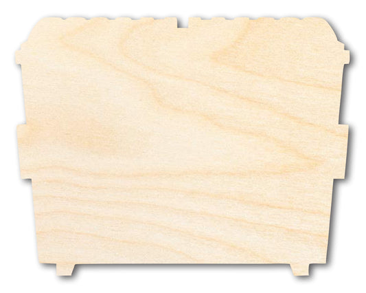 Unfinished Dumpster Shape | DIY Craft Cutout | up to 46" DIY