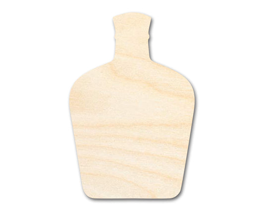 Unfinished Whisky Bottle Silhouette | DIY Craft Cutout | up to 46" DIY