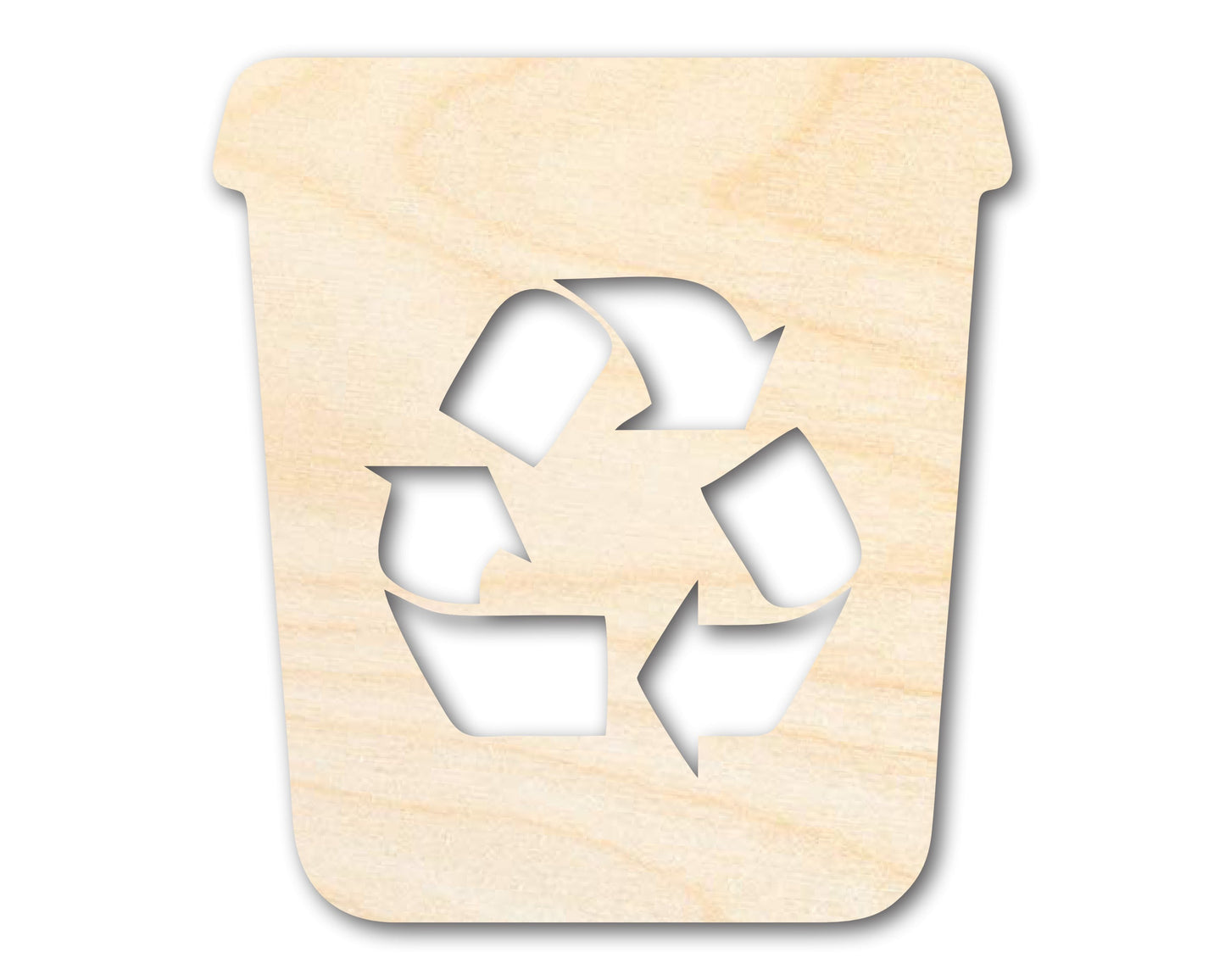 Unfinished Recycle Bin Shape | DIY Craft Cutout | up to 46" DIY