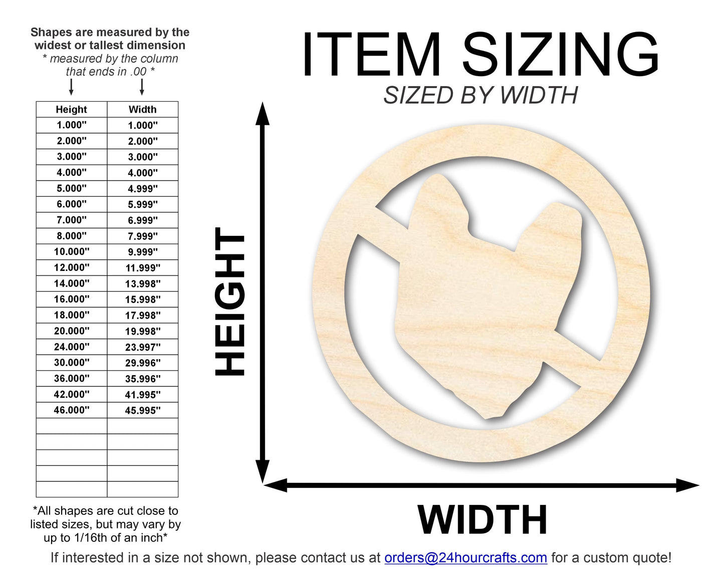 Unfinished No Plastic Bag Shape | DIY Craft Cutout | up to 46" DIY