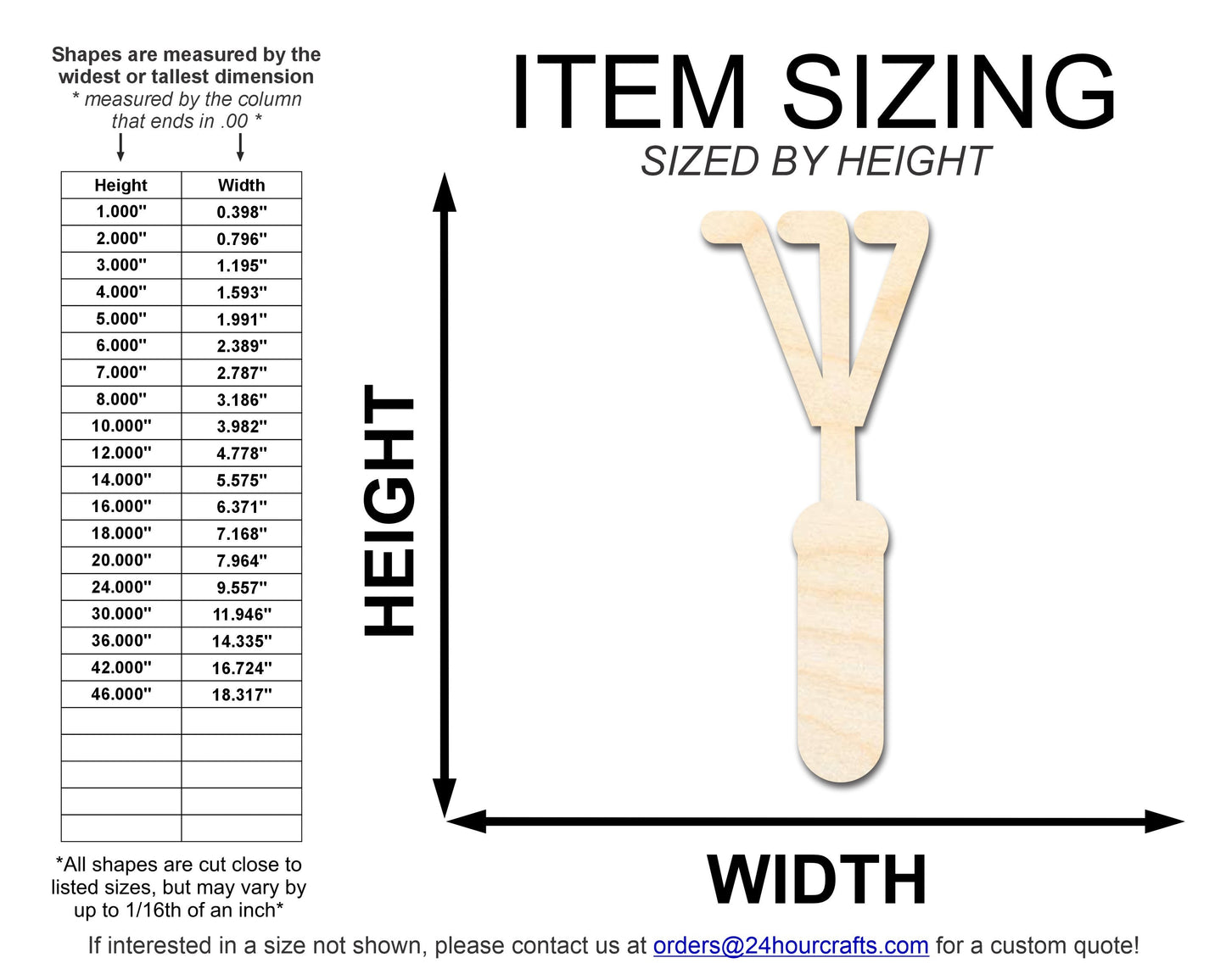 Unfinished Garden Rake Shape | DIY Craft Cutout | up to 46" DIY