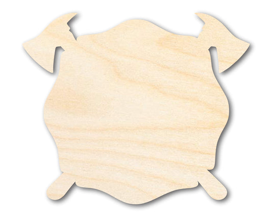 Unfinished Firefighter Symbol Shape | DIY Craft Cutout | up to 46" DIY