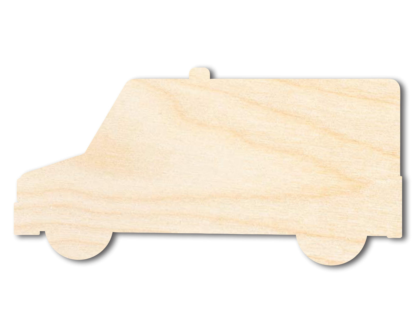 Unfinished Cartoon Ambulance Shape | DIY Craft Cutout | up to 46" DIY