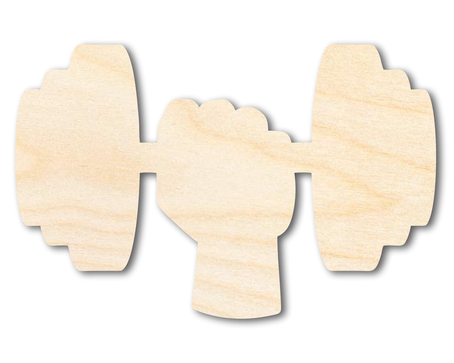 Unfinished Dumbbell Shape | DIY Craft Cutout | up to 46" DIY