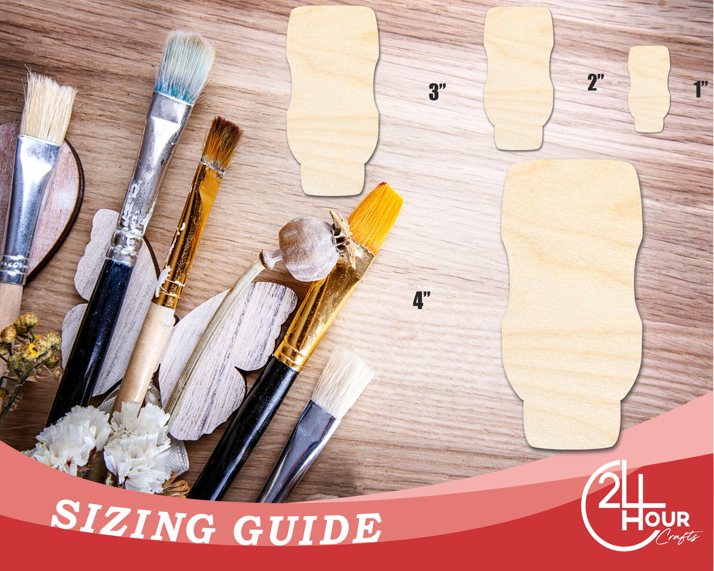 Unfinished Relish Bottle Shape | DIY Craft Cutout | up to 46" DIY