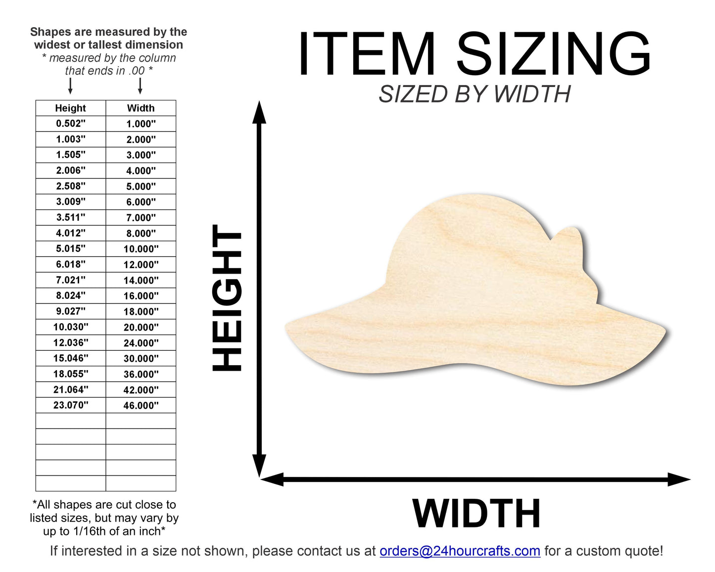 Unfinished Fascinator Hat Silhouette | DIY Craft Cutout | up to 46" DIY