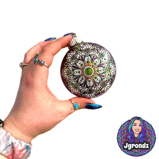 3” Oil Slick Mandala Ornament