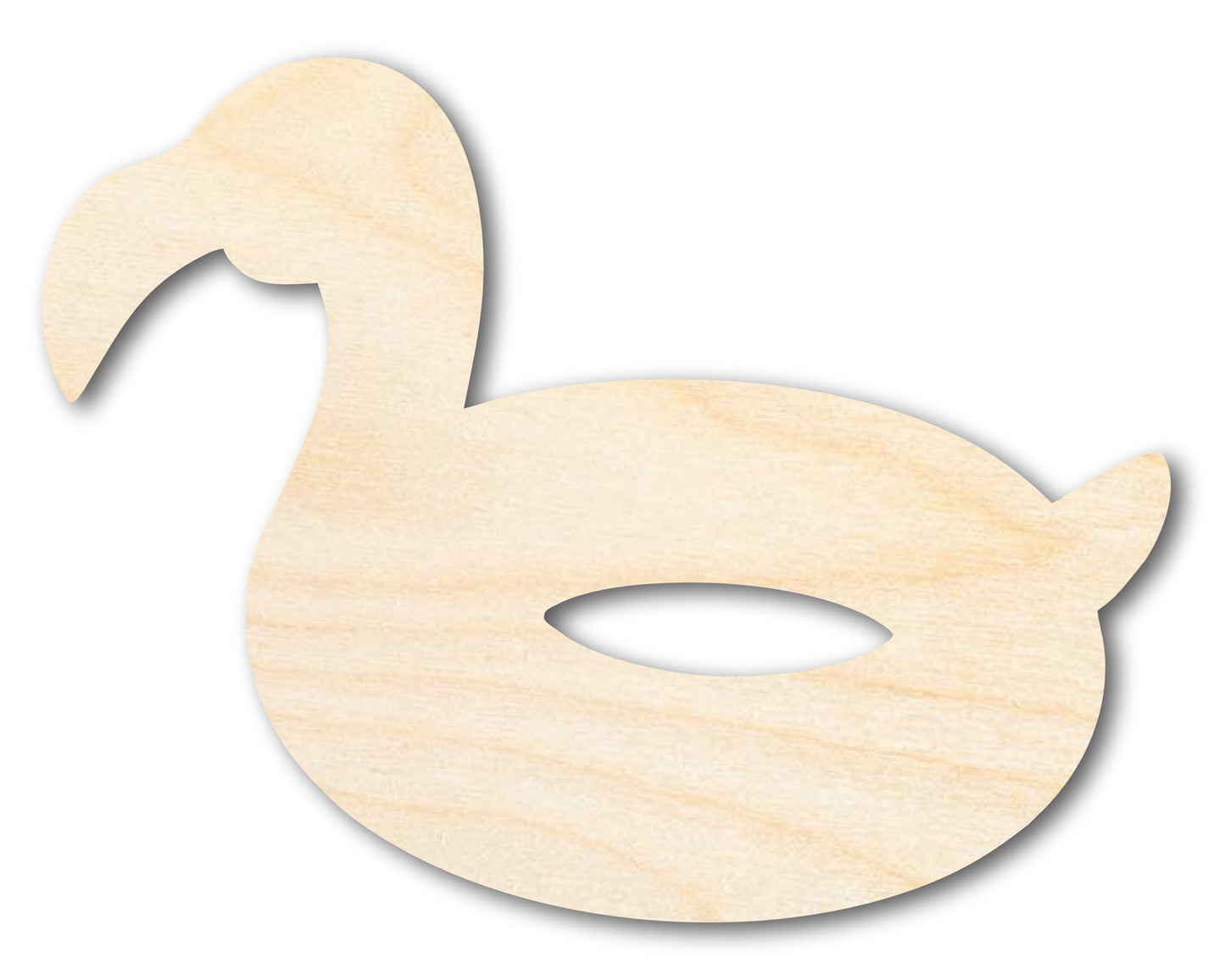 Unfinished Flamingo Pool Float Shape | DIY Craft Cutout | up to 46" DIY