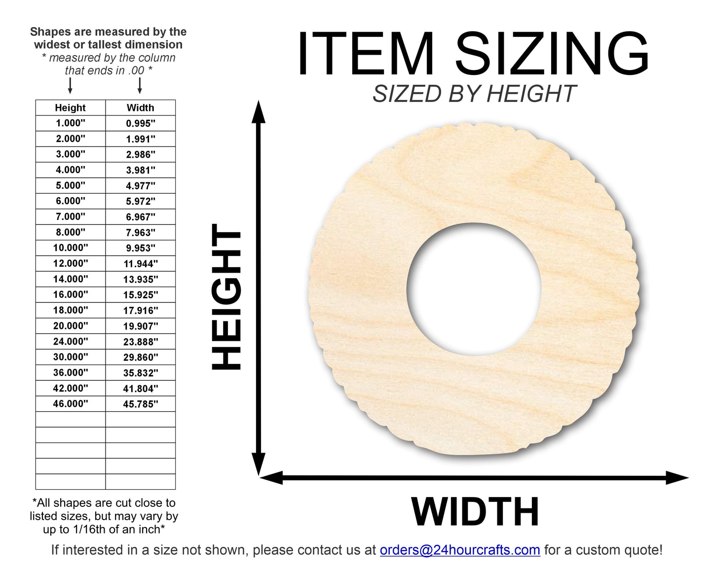 Unfinished Pool Float Shape | DIY Craft Cutout | up to 46" DIY