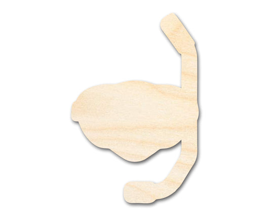 Unfinished Snorkel Shape | DIY Craft Cutout | up to 46" DIY