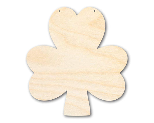 Unfinished Shamrock Door Hanger | DIY Craft Cutout | Door Hanger | up to 46" DIY