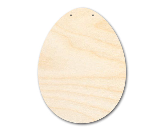 Unfinished Egg Door Hanger | DIY Craft Cutout | Door Hanger | up to 46" DIY