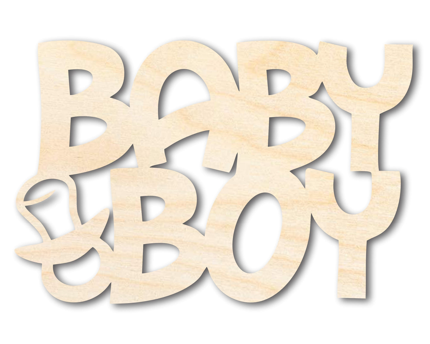 Unfinished Baby Boy Sign Shape | DIY Craft Cutout | up to 46" DIY