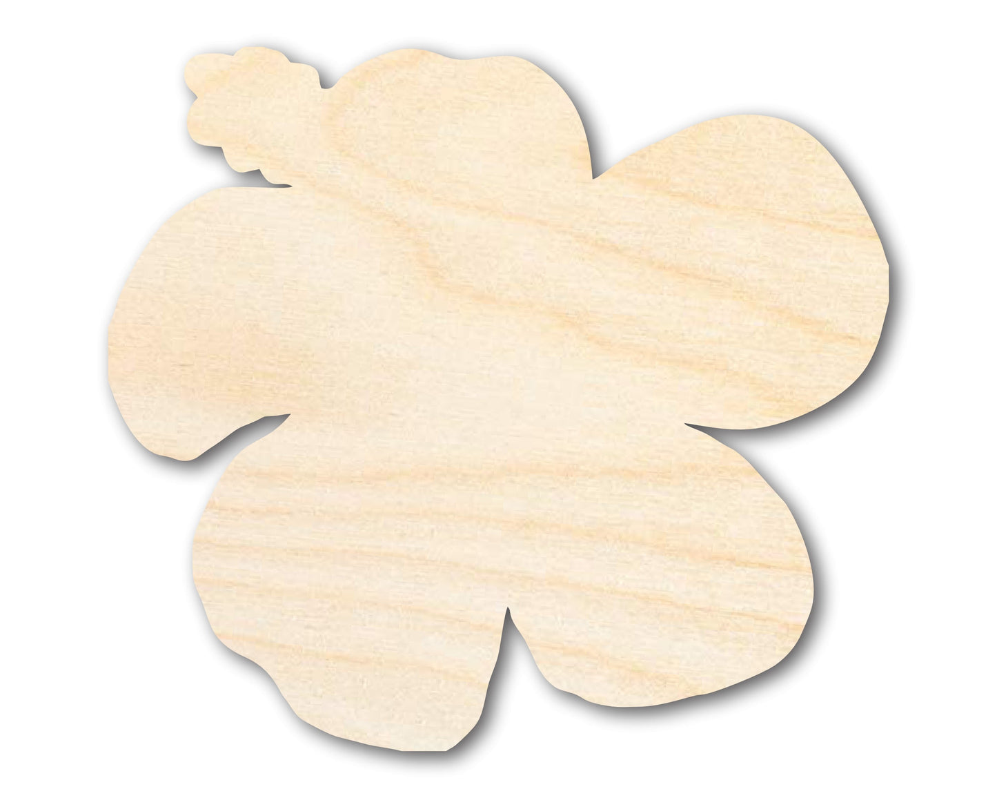 Unfinished Wood Hibiscus Flower Silhouette | DIY Craft Cutout | up to 46" DIY