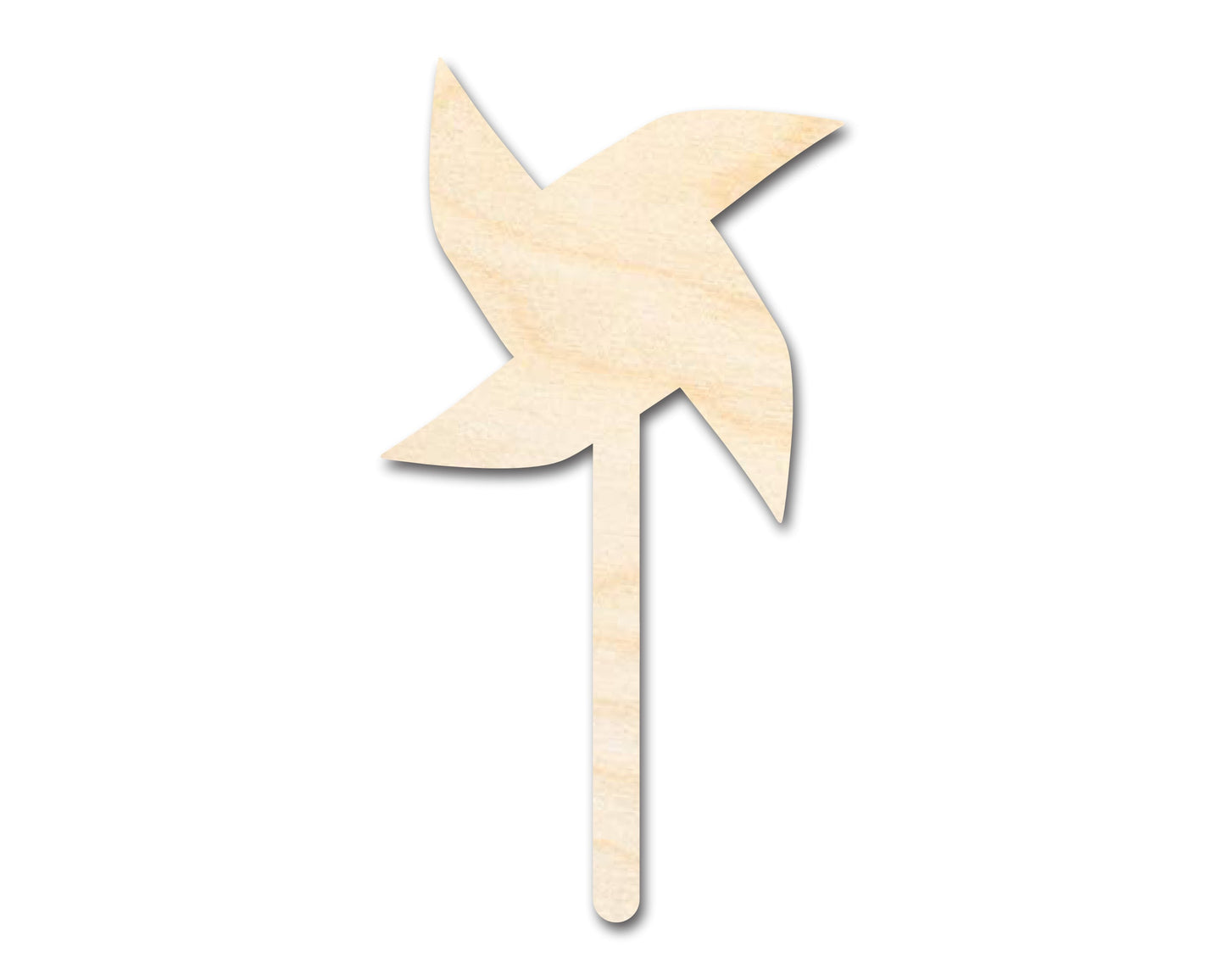 Unfinished Wood Pinwheel Shape | DIY Craft Cutout | up to 46" DIY