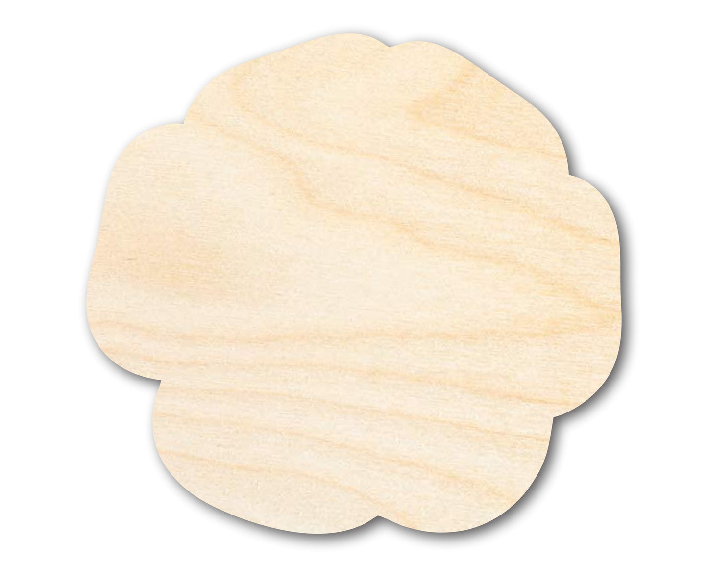 Unfinished Wood Poppy Flower Shape | DIY Craft Cutout | up to 46" DIY