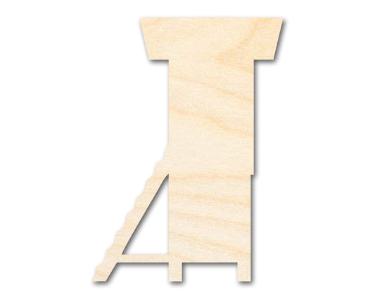 Unfinished Wood Hunting Tree Stand Shape | DIY Craft Cutout | up to 46" DIY