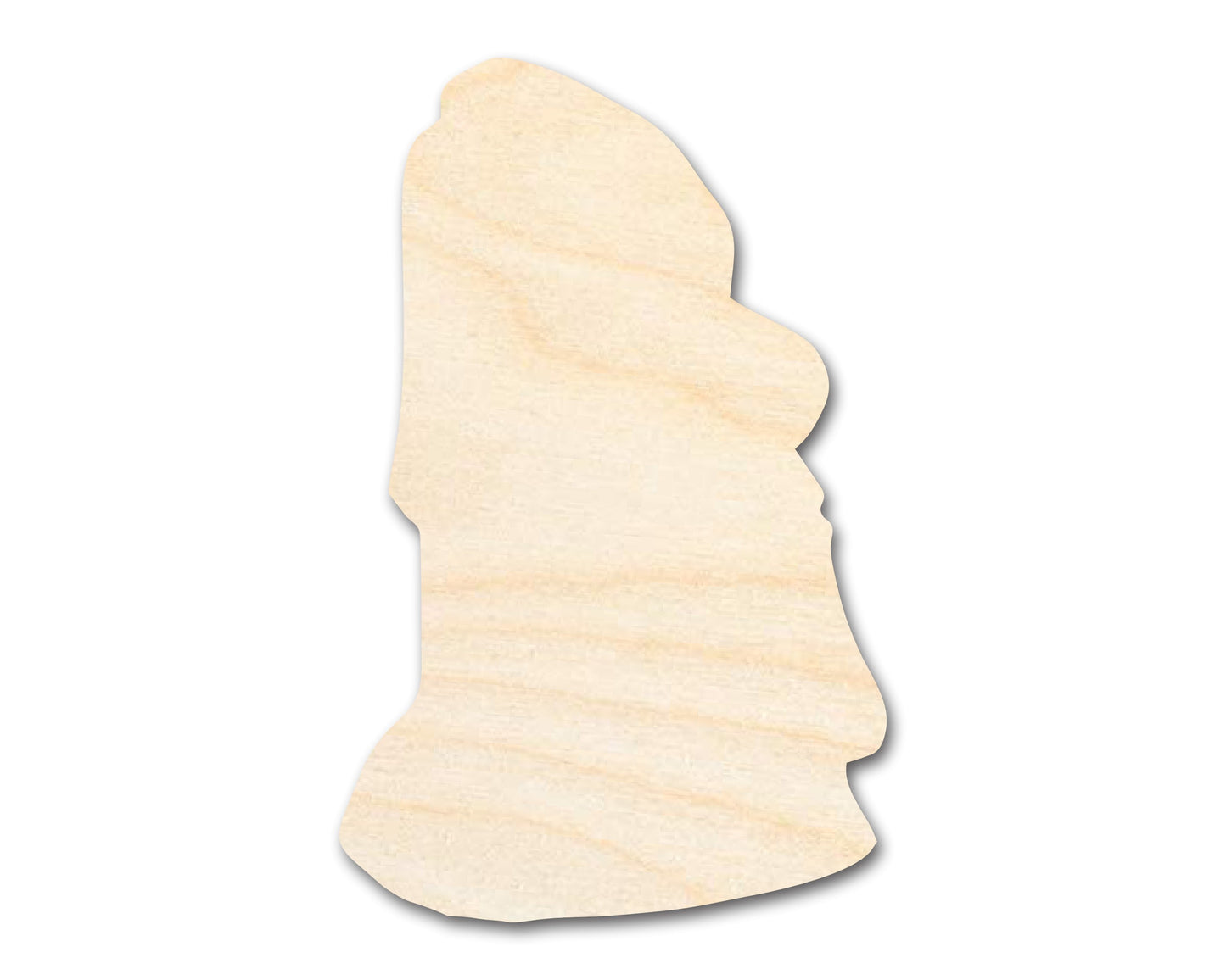 Unfinished Wood Easter Island Statue Shape | DIY Craft Cutout | up to 46" DIY