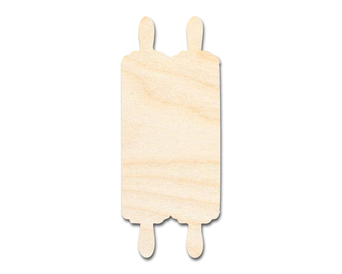 Unfinished Wood Torah Scroll Shape | DIY Craft Cutout | up to 46" DIY