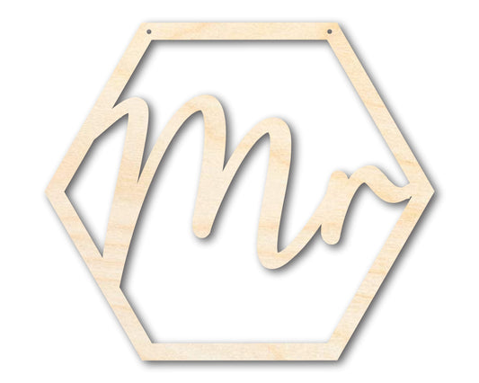 Unfinished Wood Mr. Chair Sign | DIY Craft Cutout | up to 46" DIY