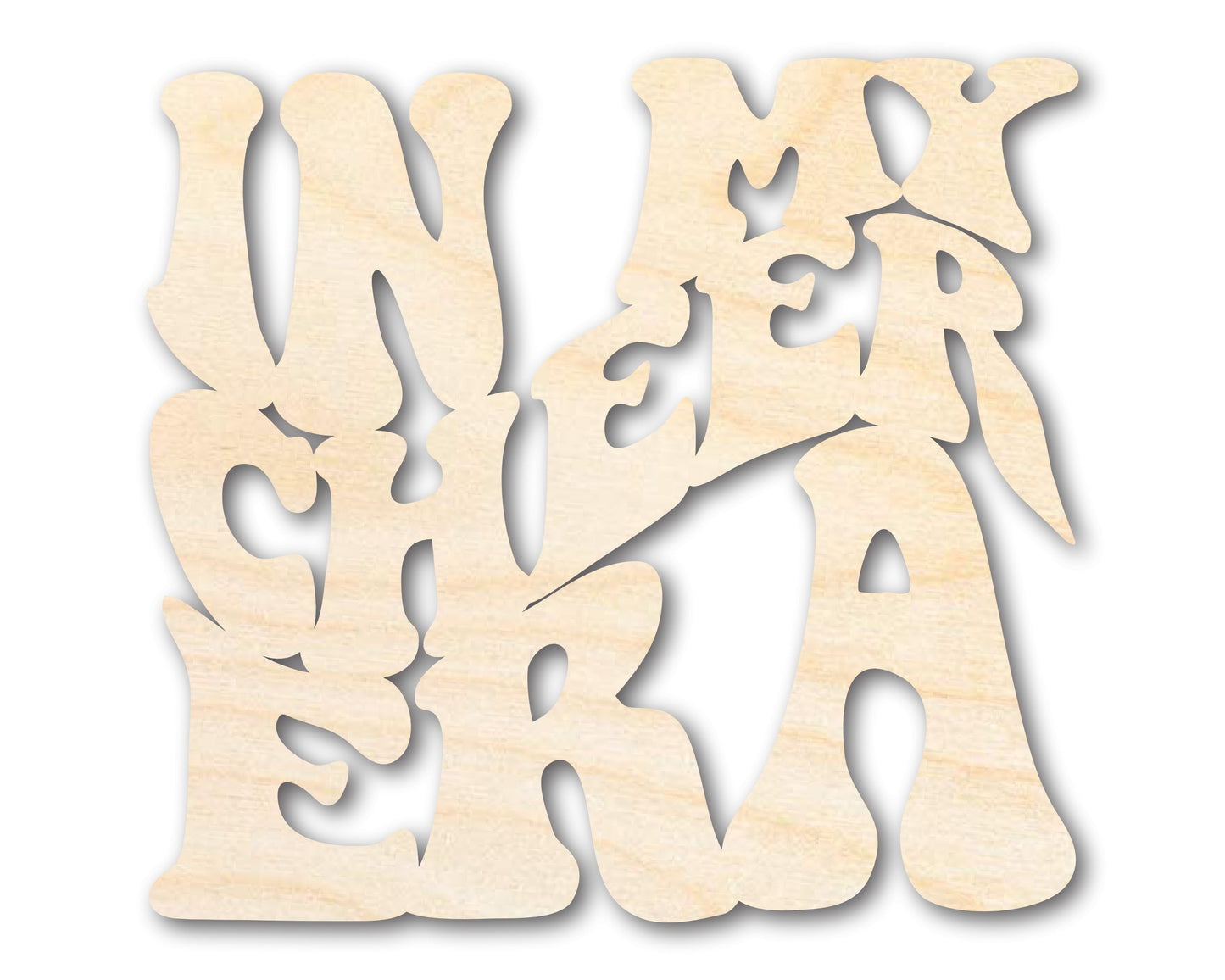 Unfinished Wood In My Cheer Era Cutout | DIY Craft Shape | up to 46" DIY