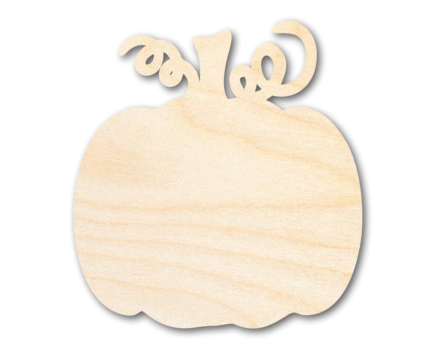 Unfinished Wood Pumpkin with Vines Shape | DIY Craft Cutout | up to 46" DIY