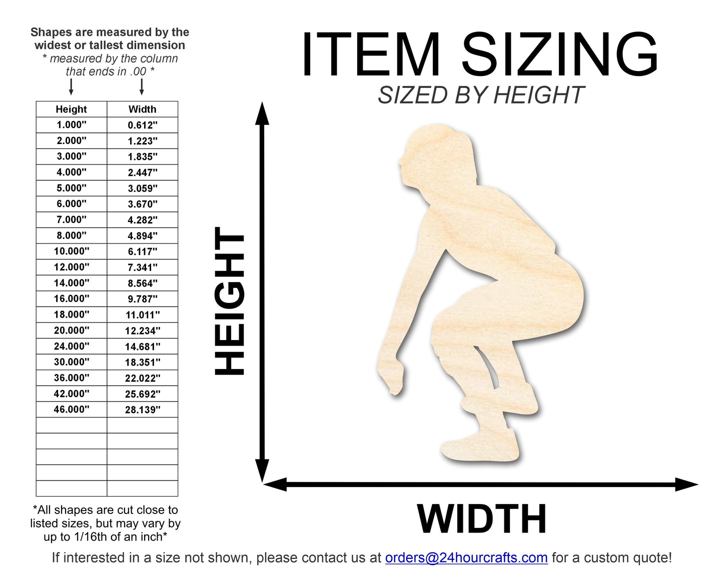 Unfinished Wood Volleyball Bump Shape | DIY Craft Cutout | up to 46" DIY