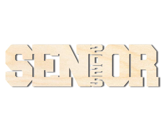 Unfinished Wood 2025 Senior Shape | DIY Craft Cutout | up to 46" DIY