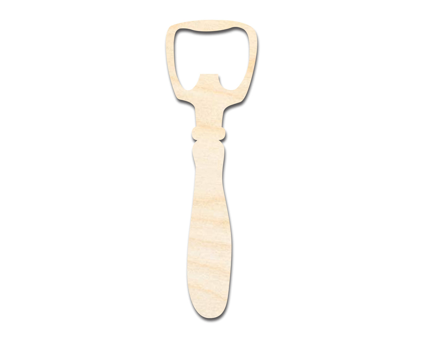 Unfinished Wood Bottle Opener Shape | DIY Craft Cutout | up to 46" DIY