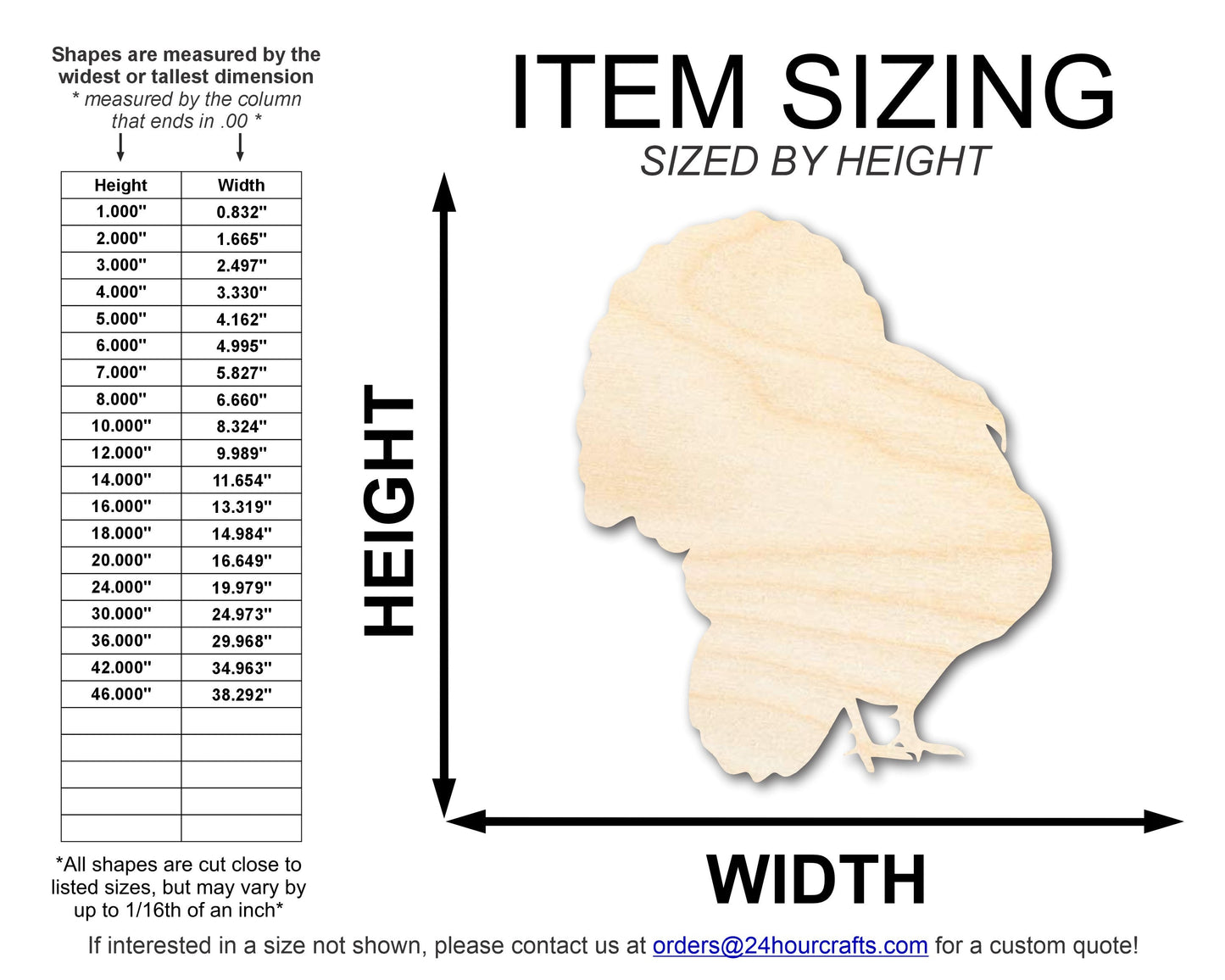 Unfinished Wood Detailed Turkey Shape | DIY Craft Cutout | up to 46" DIY