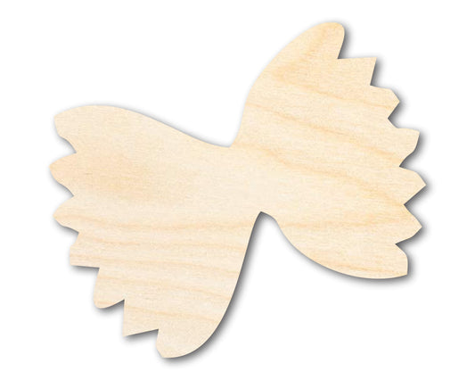 Unfinished Wood Farfalle Pasta| DIY Craft Cutout | up to 46" DIY