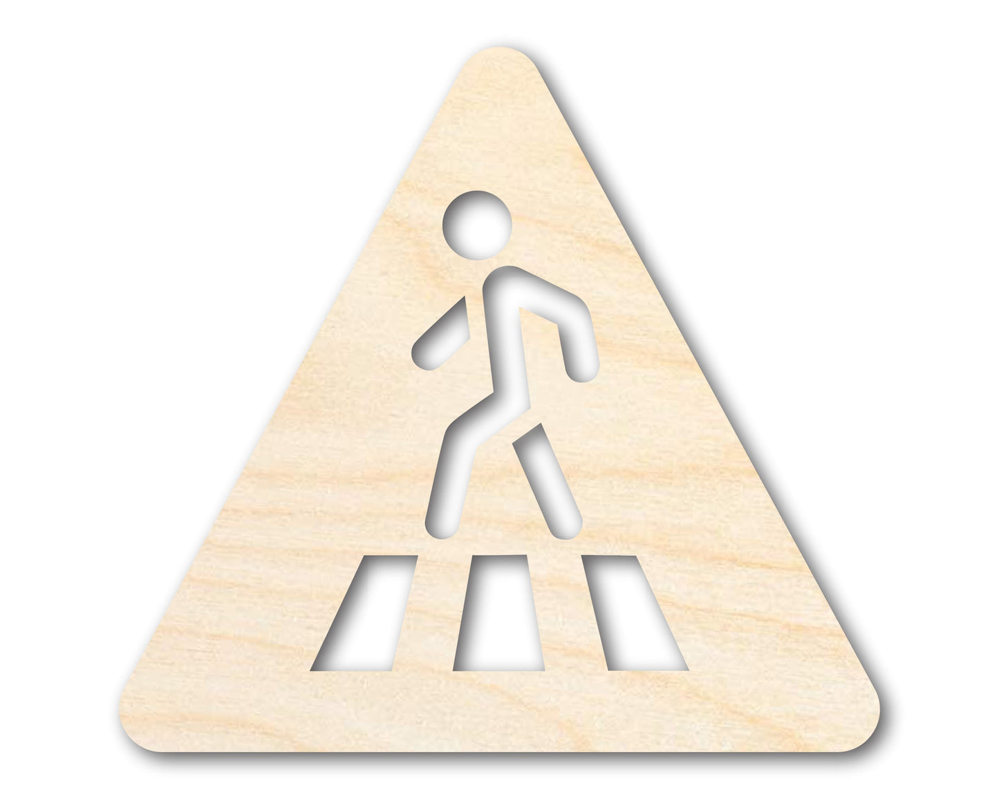 Unfinished Wood Pedestrian Crossing Shape | DIY Craft Cutout | up to 46" DIY