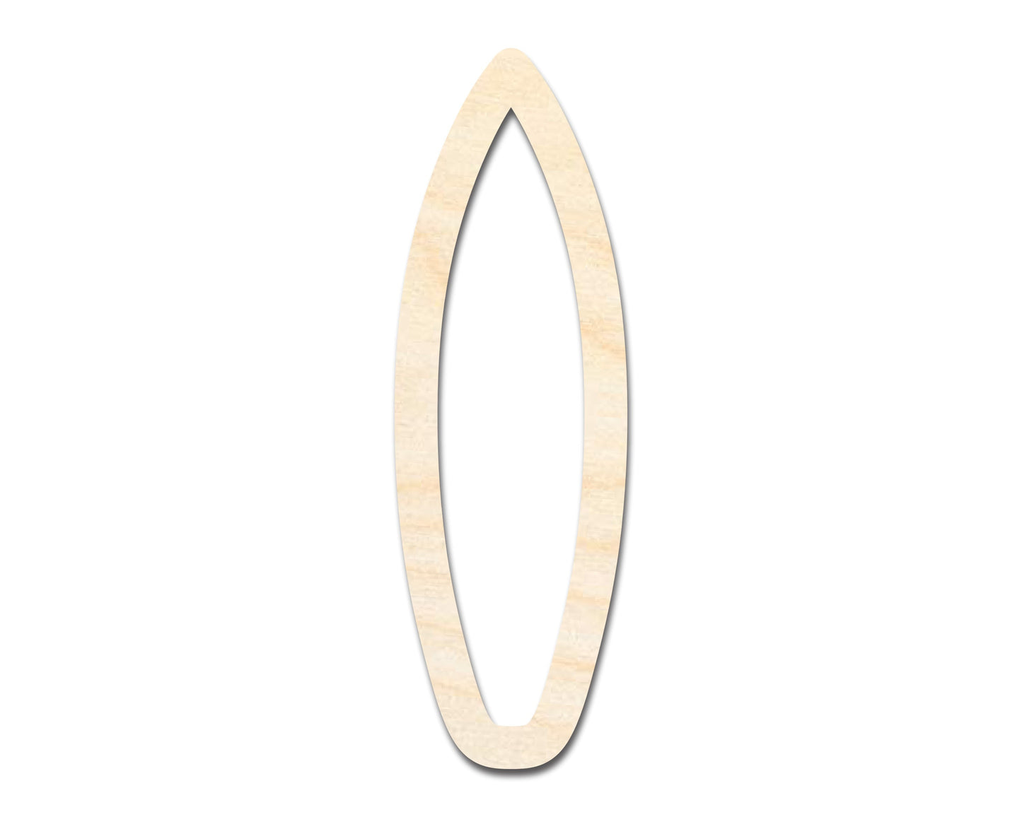 Unfinished Wood Surfboard Outline Shape | DIY Craft Cutout | up to 46" DIY