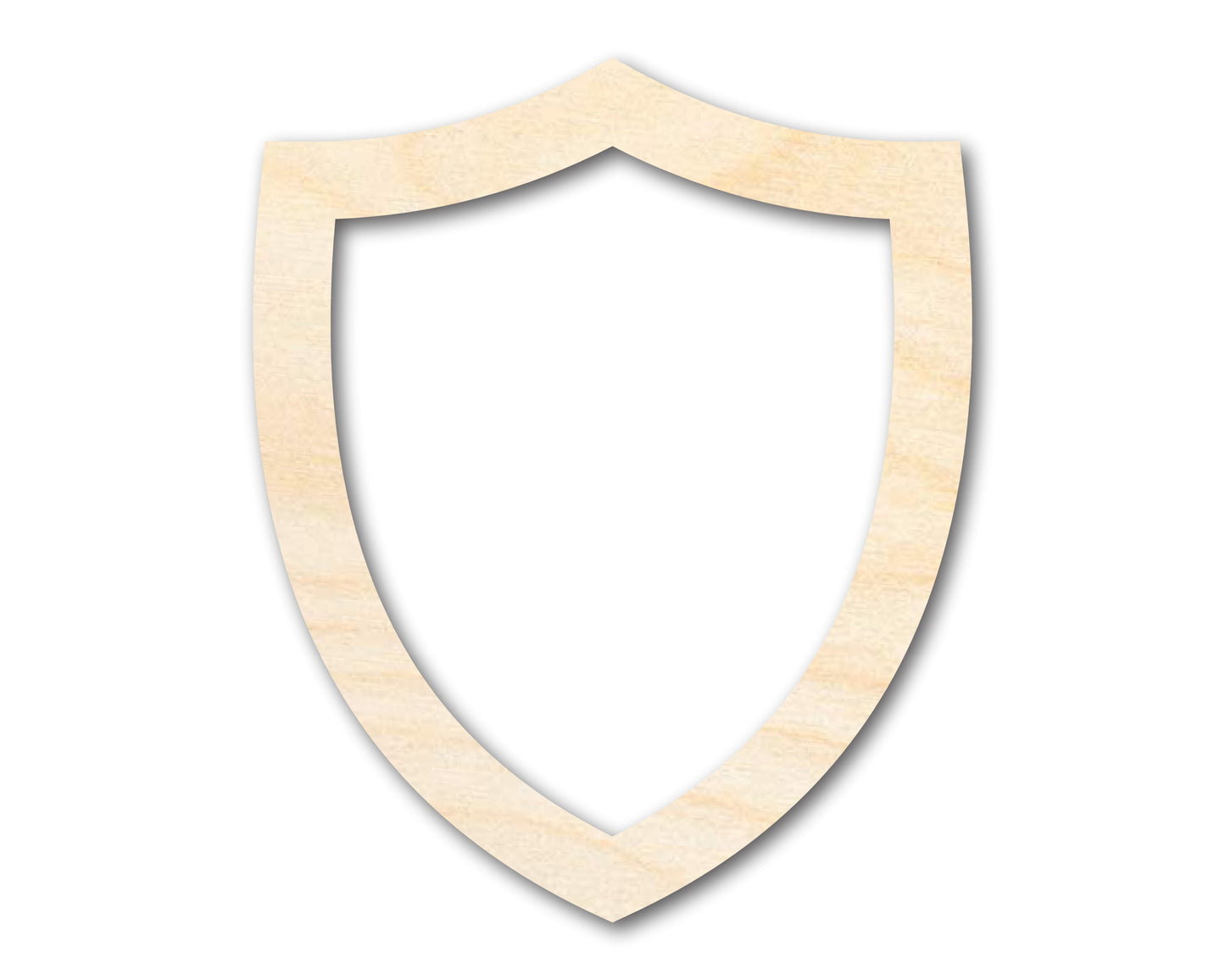 Unfinished Wood Shield Head Outline Shape | DIY Craft Cutout | up to 46" DIY