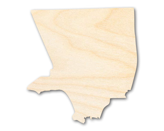 Unfinished Wood Los Angeles LA County Shape | DIY Craft Cutout | up to 46" DIY