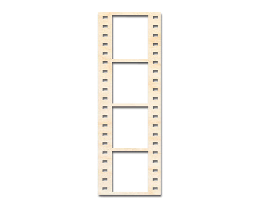 Unfinished Wood Film Strip Shape | DIY Craft Cutout | up to 46" DIY