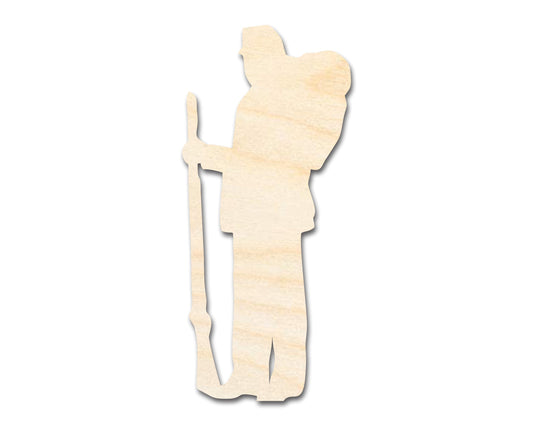 Unfinished Wood War Soldier Shape | DIY Craft Cutout | up to 46" DIY