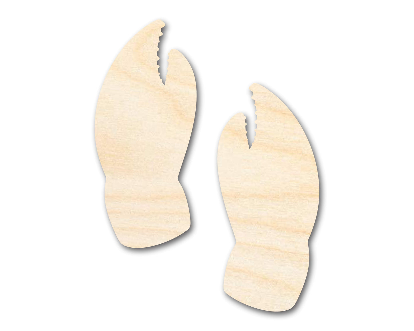 Unfinished Wood Crab Claw Shape | DIY Craft Cutout | up to 46" DIY