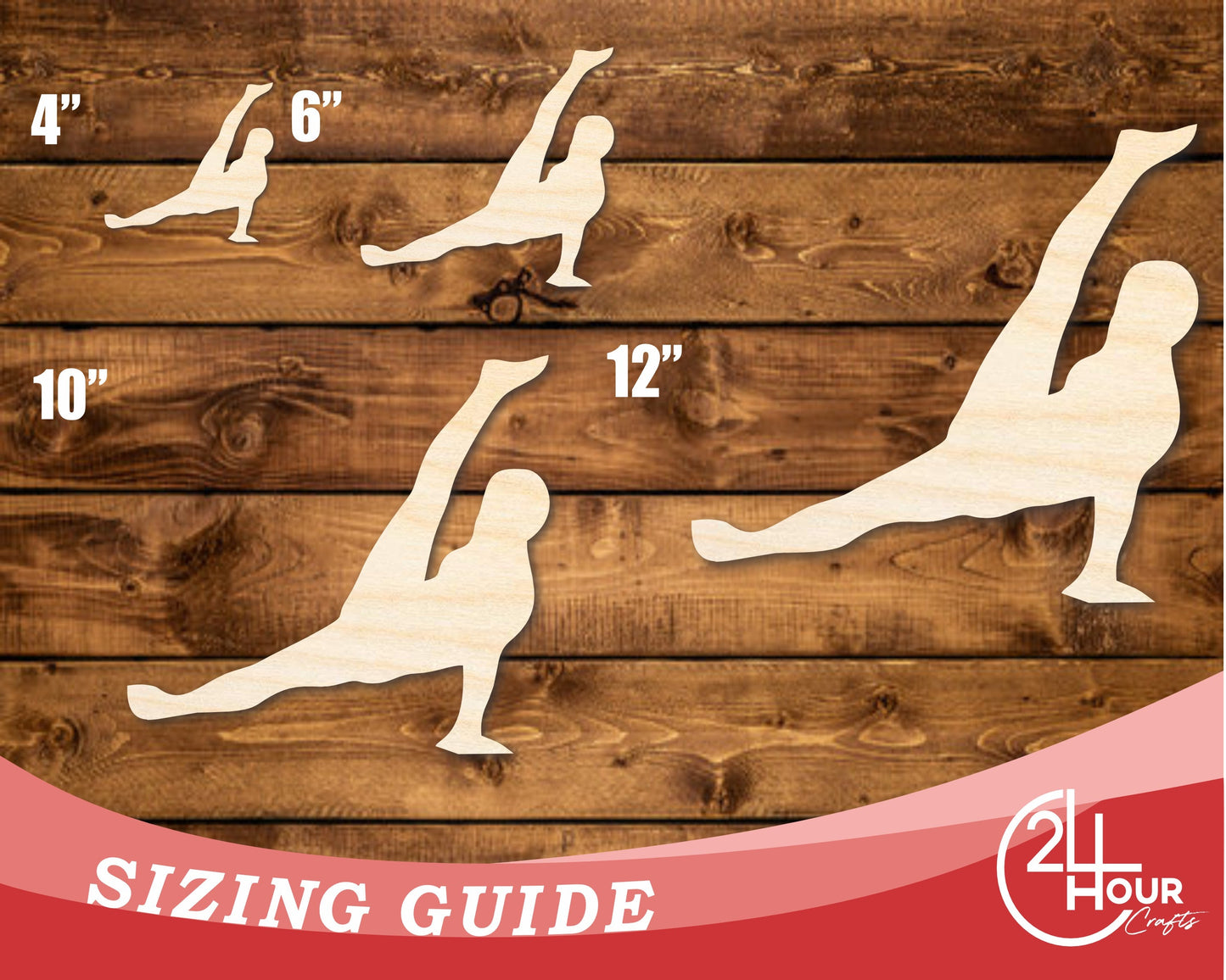 Unfinished Wood Gymnast Windmill Shape | DIY Craft Cutout | up to 46" DIY