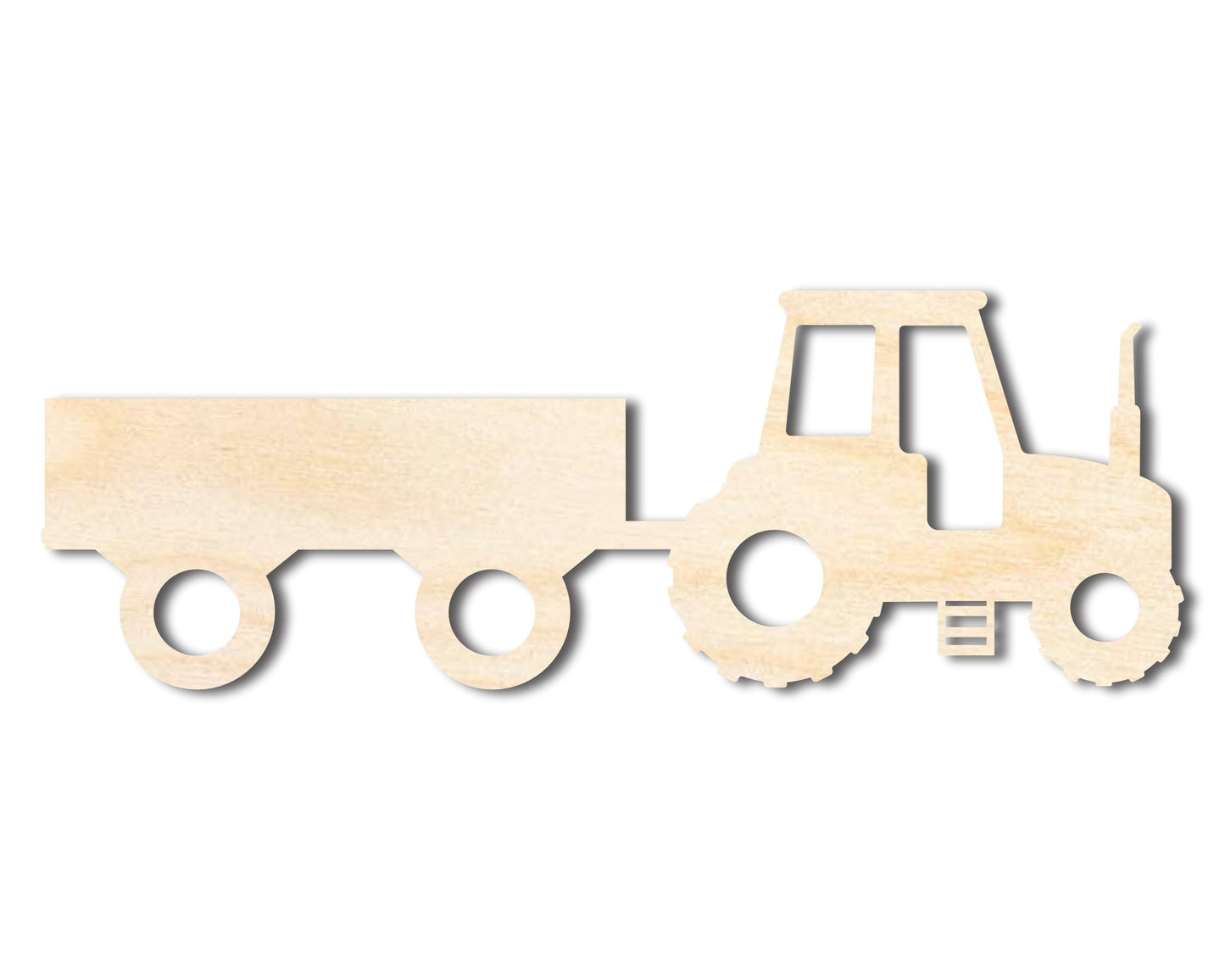 Unfinished Wood Hay Ride Shape | DIY Craft Cutout | up to 46" DIY