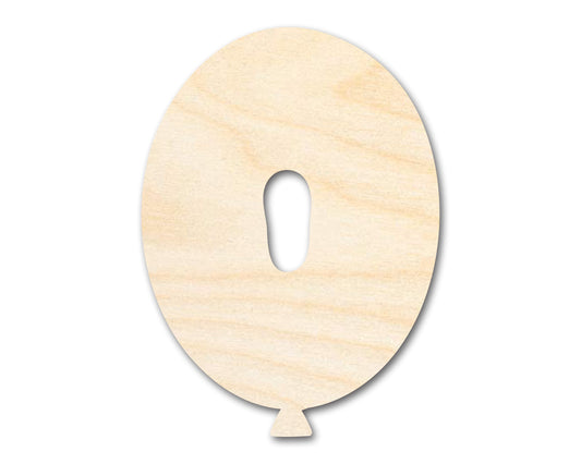 Unfinished Wood Balloon Letter O Shape | DIY Craft Cutout | up to 46" DIY