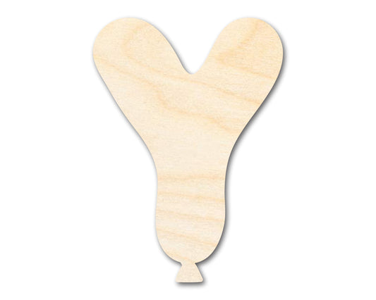Unfinished Wood Balloon Letter Y Shape | DIY Craft Cutout | up to 46" DIY
