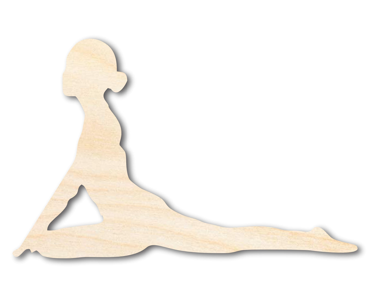 Unfinished Wood Yoga Pigeon Pose Shape | DIY Craft Cutout | up to 46" DIY