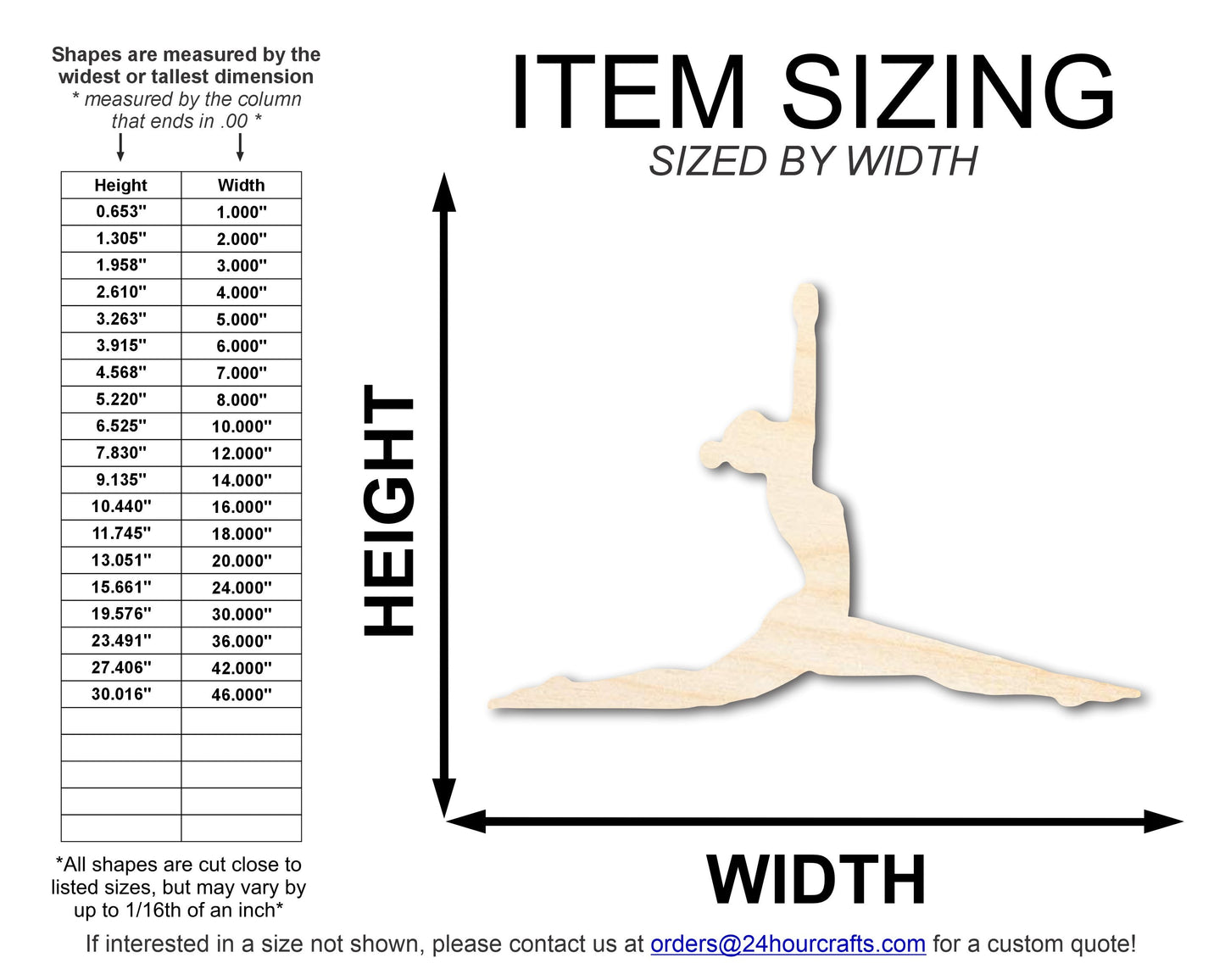 Unfinished Wood Yoga Monkey Pose Shape | DIY Craft Cutout | up to 46" DIY