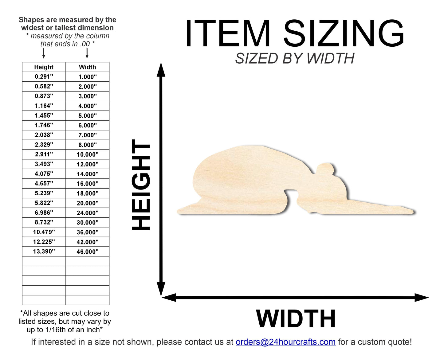 Unfinished Wood Yoga Child's Pose Shape | DIY Craft Cutout | up to 46" DIY