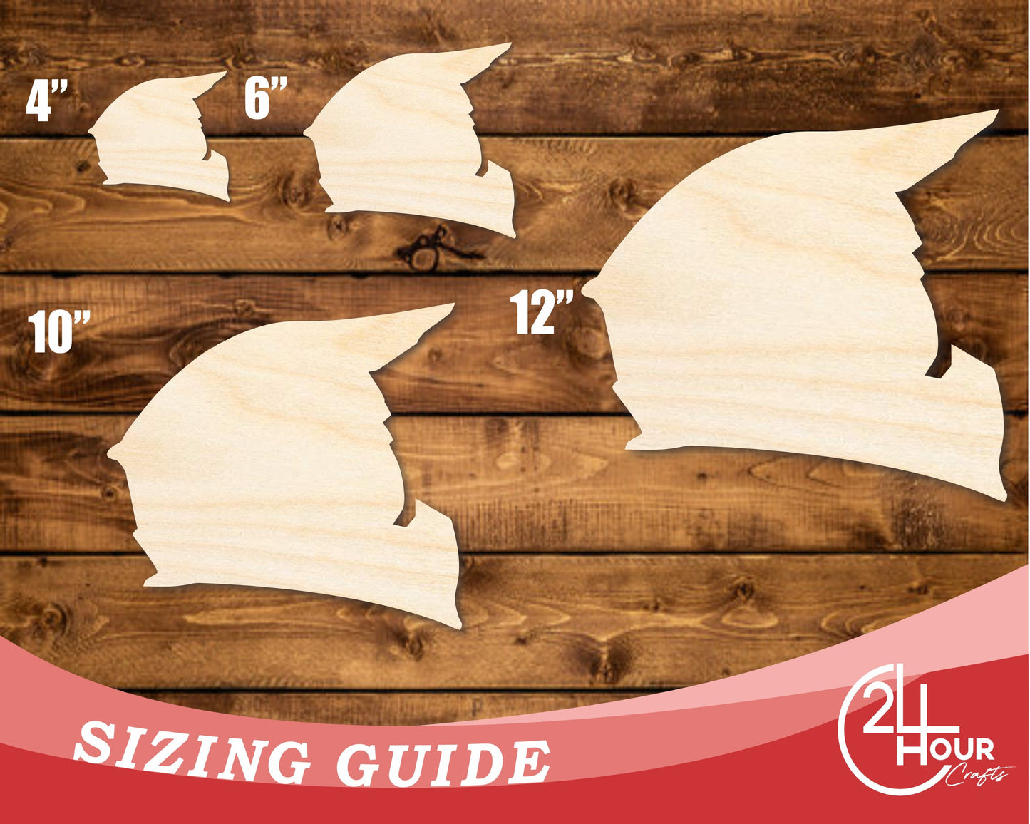 Unfinished Wood Motorcycle Helmet Shape | DIY Craft Cutout | up to 46" DIY